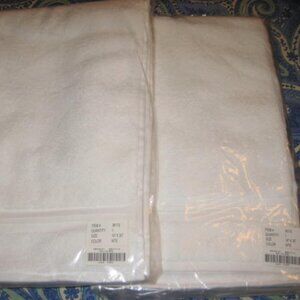NWT Set of 2 Sundance Hand Towels White Original Package Cotton Made in Turkey
